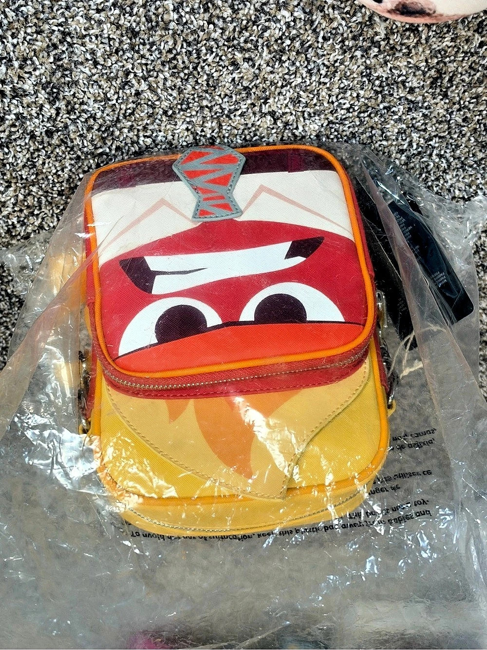 Loungefly Inside Out Anger Cosplay Passport Bag